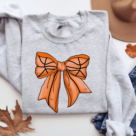 Basketball Coquette Bow Game Day Sweatshirt