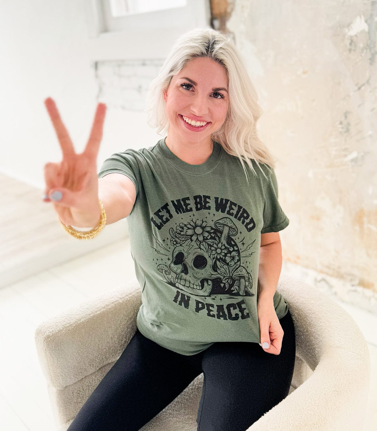 Let Me Be Weird In Peace Graphic Tee T-Shirt Envy Stylz Boutique