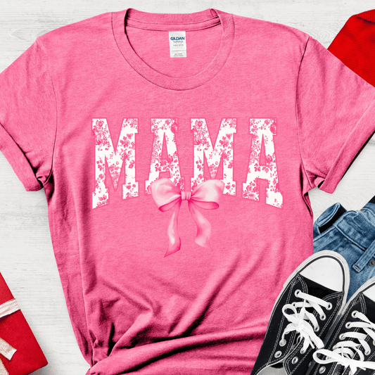 Pink Mama Bow Chinoiserie Graphic T-Shirt Envy Stylz Boutique