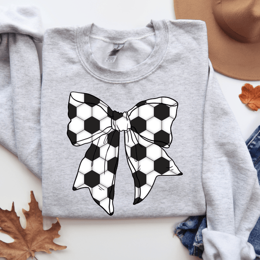 Soccer Coquette Bow Game Day Sweatshirt