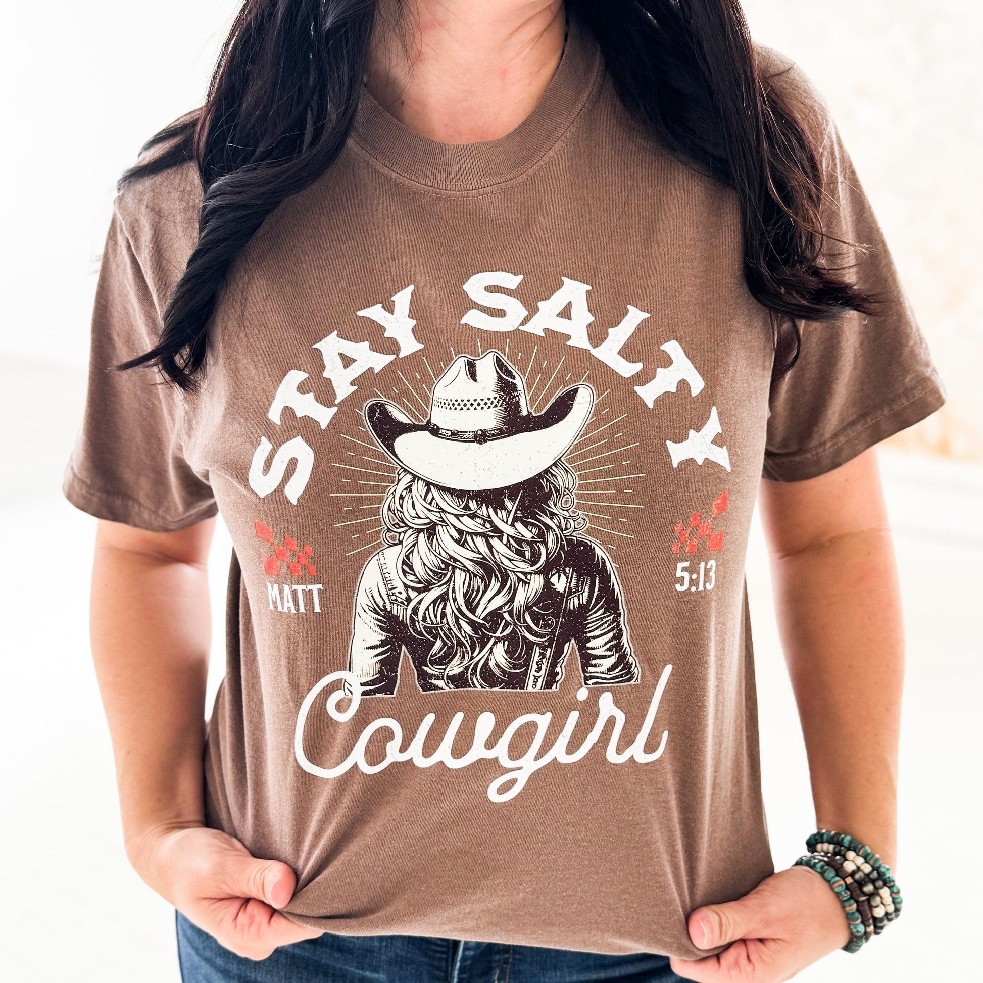 Stay Salty Cowgirl Western Graphic Tee T-Shirt Envy Stylz Boutique