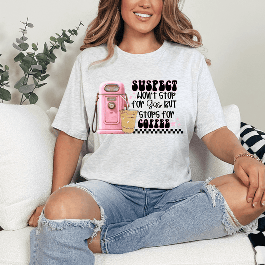 Suspect Won't Stop For Gas Graphic T-Shirt Envy Stylz Boutique