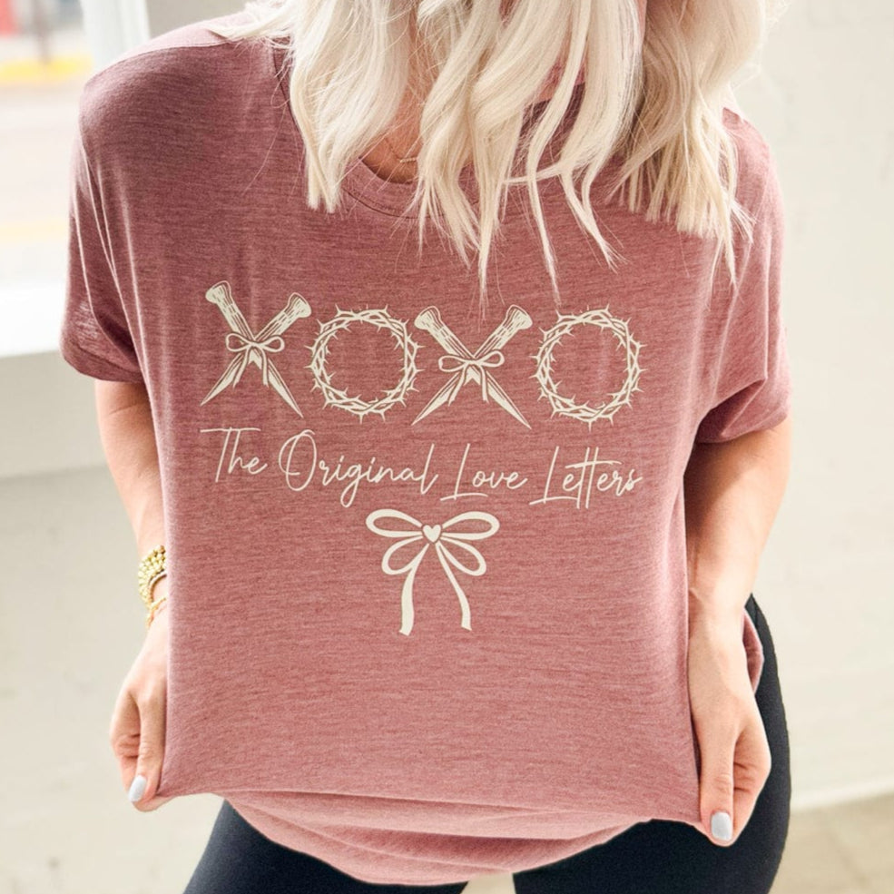 XOXO The Original Love Letters Graphic Tee T-Shirt Envy Stylz Boutique