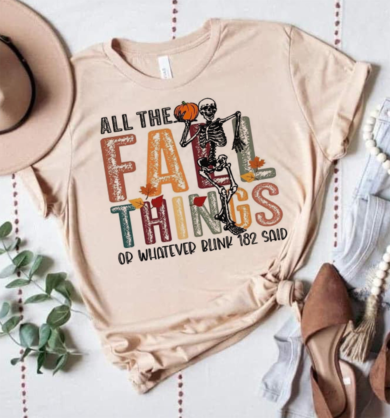 All the Fall Things or Whatever B L I N K - 182 Said Graphic T-Shirt - Kittybear Krafts