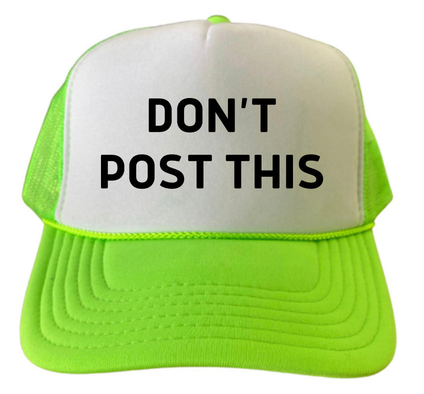Don’t Post This Trucker Hat Uncle Bekah’s Inappropriate Trucker Hats