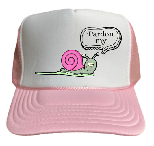 Pardon My Snail Trail Trucker Hat Uncle Bekah’s Inappropriate Trucker Hats
