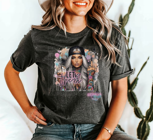 Let Them Graphic T-Shirt Kittybear Krafts