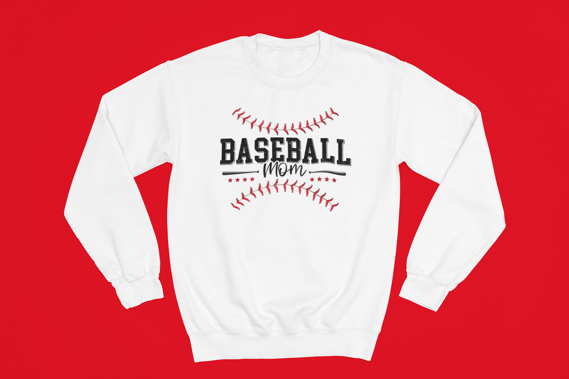Baseball Mom Game Day Graphic Sweatshirt Tea Shirt Shoppe
