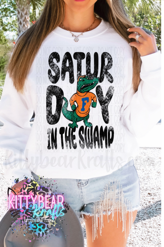 Saturday In the Swamp Florida Football Crewneck Sweat shirt - Kittybear Krafts