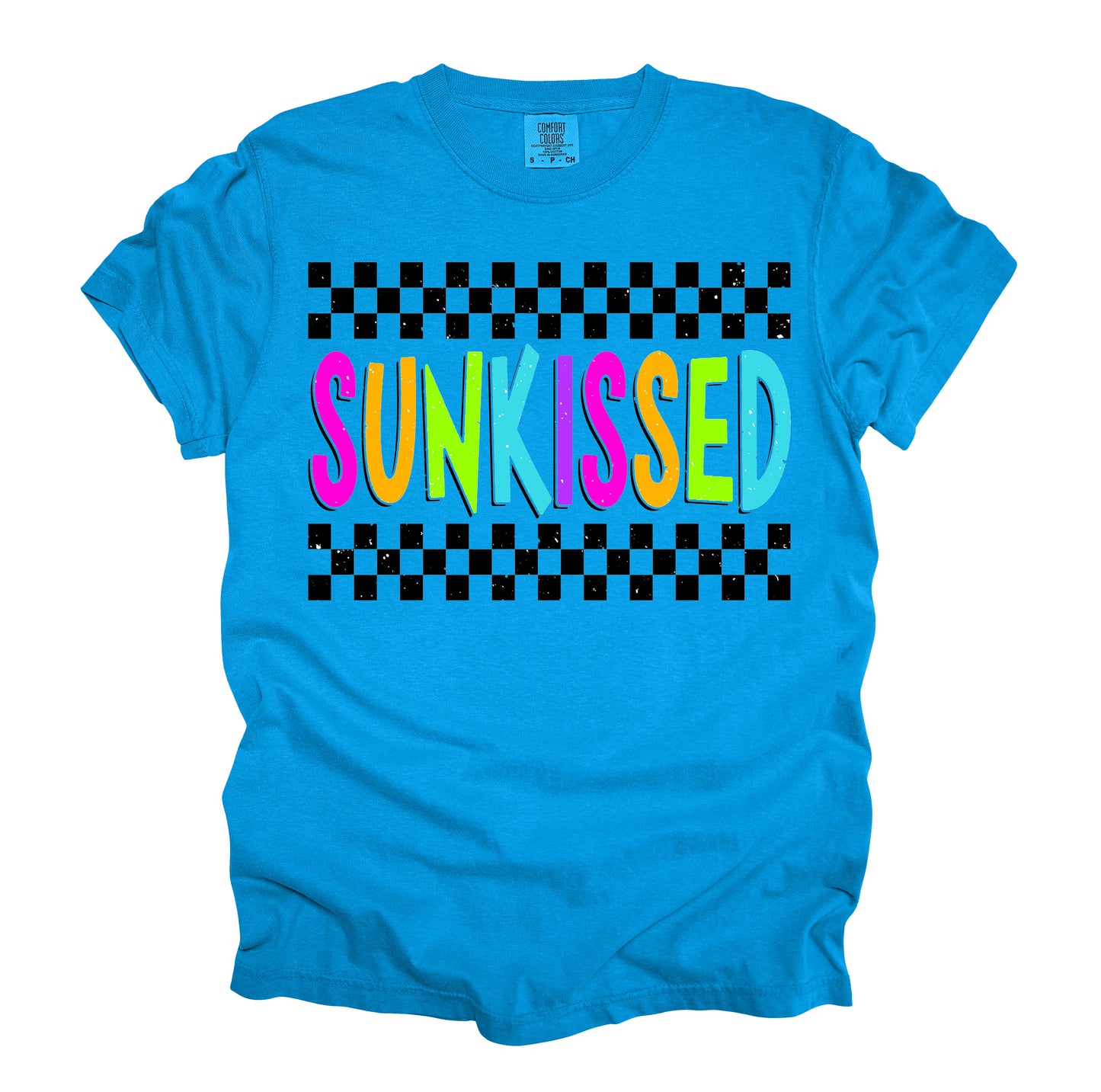 Sunkissed Graphic Neon Comfort Colors Tee T-Shirt